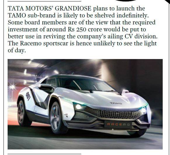 Tata Racemo confidential ACI July 2017